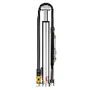 Lezyne MICRO FLOOR DRIVE DIGITAL HPG GLOSS SILVER
