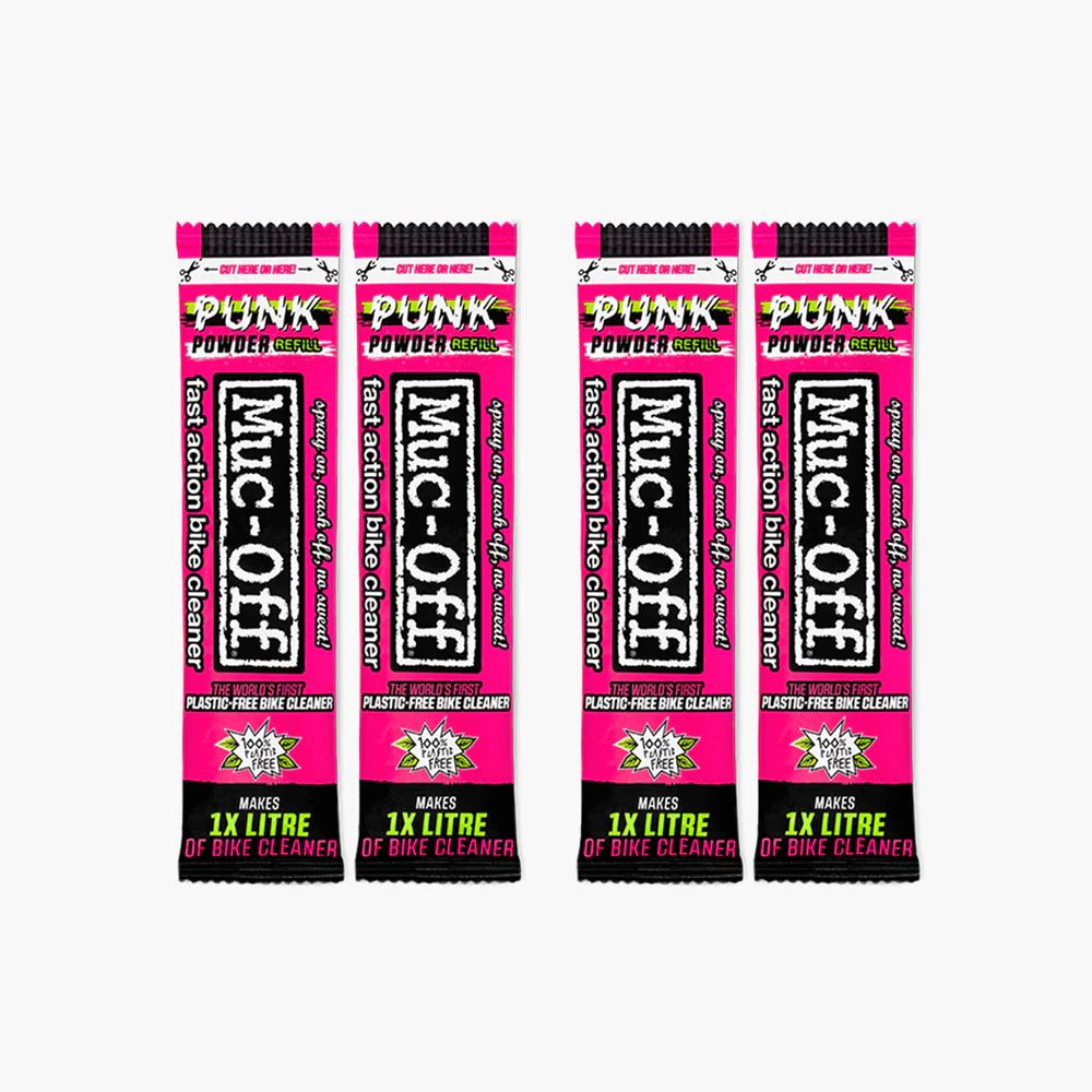 SET LIMPIADOR BICI MUC-OFF PUNK POWDER (4 UNIDADES)