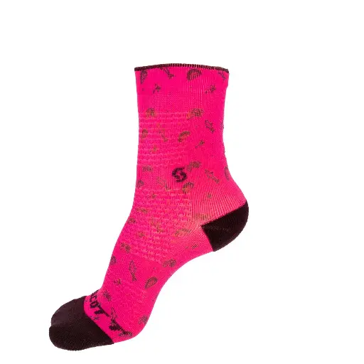 [2894937175333] Calcetin JR Crew Color Carmine Pink T 33-35